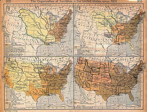 A historical map of the United States